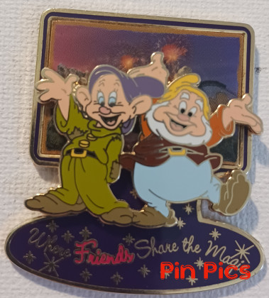 DLR - Dopey and Happy - Snow White and the Seven Dwarfs - Where Friends Share the Magic