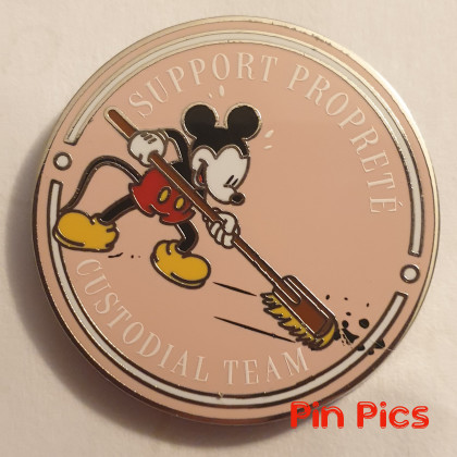 DLP - Mickey Sweeping - Support Proprete Custodial Team - Pink