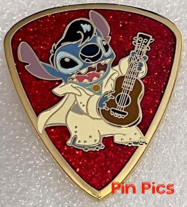 DLR - Stitch Elvis - Guitar Pick - Graceland Boxed Pin Set