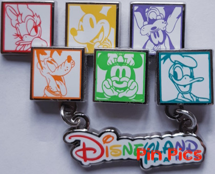 DLP - Mickey and Friends - Cubes - Rainbow - Daisy, Mickey, Goofy, Pluto, Minnie, Donald