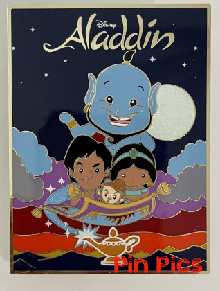 PALM - Aladdin - Movie Poster - Jasmine, Abu, Genie, Magic Carpet