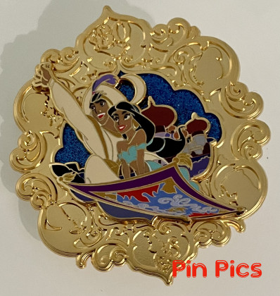 DEC - Aladdin and Jasmine - 30th Anniversary - Gold Frame