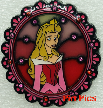 Loungefly - Aurora - Sleeping Beauty - Princess Ornate Gem Brooch - Mystery