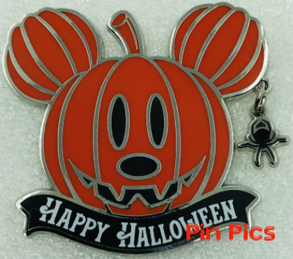 DLP - Mickey Pumpkin and Spider - Happy Halloween