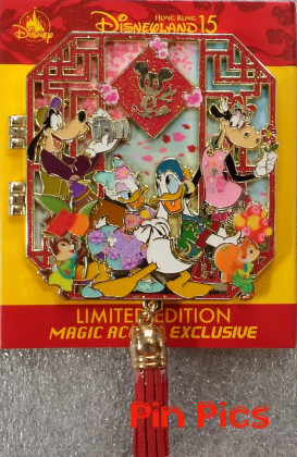 158816 - HKDL - Daisy, Donald, Goofy, Clarabelle, Chip, Dale - Chinese New Year 2021 - 15th Anniversary - Hinged Dangle