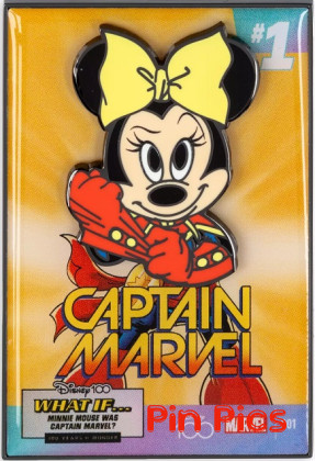Minnie as Captain Marvel - Marvel - What If – Disney 100 - Comic Book Cover