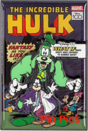Goofy as Bruce Banner and Incredible Hulk - Marvel - What If – Disney100 - Comic Book Cover