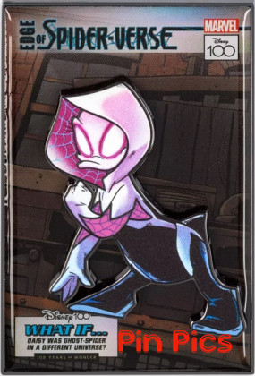 Daisy Duck as Spider Gwen - Edge of Spider Verse - Marvel - What If - Disney100 - Comic Book Cover