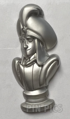 WDW - Aladdin - Hall of Sculpted Busts - Heroes vs Villains - Silver Pewter