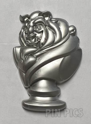 WDW - Beast - Beauty and the Beast - Hall of Sculpted Busts - Heroes vs Villains - Silver Pewter