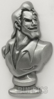WDW - Gaston - Beauty and the Beast- Hall of Sculpted Busts - Heroes vs Villains - Silver Pewter