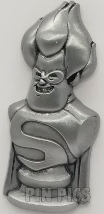 WDW - Syndrome - The Incredibles - Hall of Sculpted Busts - Heroes vs Villains - Silver Pewter