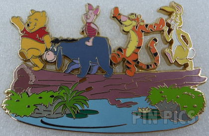 DS - Winnie the Pooh, Tigger, Eeyore, Piglet and Rabbit - River Crossing - Jumbo