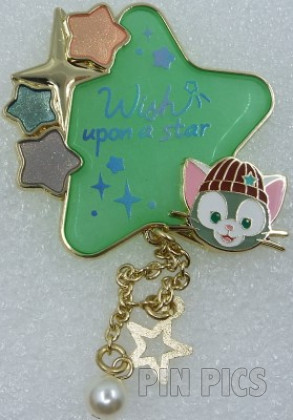 HKDL - Gelatoni - Wish Upon a Star - Duffy and Friends - Dangle - Stained Glass - Green Cat