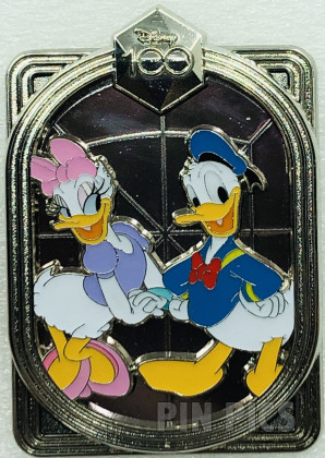 DEC - Daisy and Donald - Celebrating With Character - Disney 100 - Silver Frame