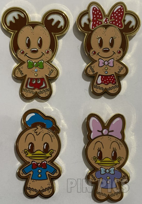 Loungefly - Mickey, Minnie, Donald and Daisy - Mickey & Friends - Gingerbread Cookie - Set