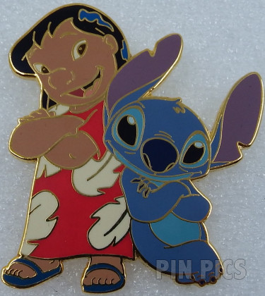 Disney Auctions - Stitch and Lilo Leaning