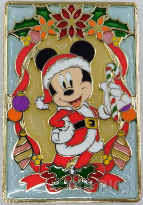 Uncas - Mickey - Santa - Christmas - Stained Glass