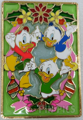 Uncas - Huey, Dewey and Louie - Christmas - Stained Glass