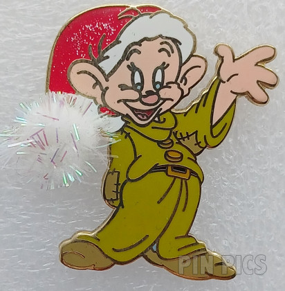 DEC - Dopey - Snow White and the Seven Dwarfs - Christmas - Santa hat, buzz ball