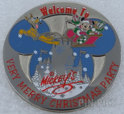 Mickey's Very Merry Christmas Party 2001 (#3) - Mickey & Pluto w/Santa Sleigh