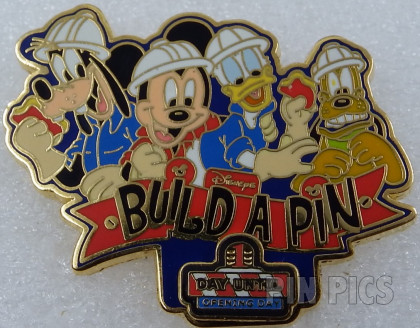 WDW - Goofy, Mickey, Donald & Pluto - Build A Pin - Countdown 1 Day