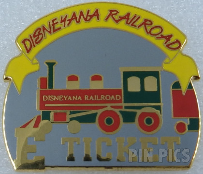 Disneyana - Railroad E Ticket - AP - Silver