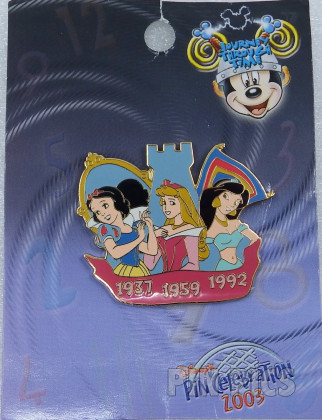 24500 - WDW - Snow White, Aurora & Jasmine - Princesses 1937-1959-1992 - Journey Through Time Pin Event 2003