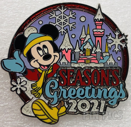 DL - Mickey - Castle - Season's Greetings - Holiday - Cast Member