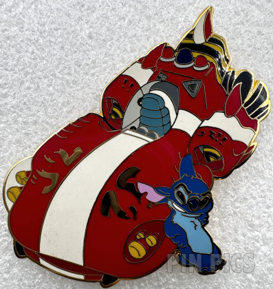 Bootleg Pin ~ Lilo and Stitch, (Stitch with his Red Police Car)