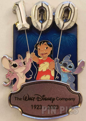 DEC - Angel, Lilo & Stitch - Disney 100 - Walt Disney Company 1923-2023 - Balloons Celebration