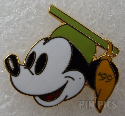 Disneyana Discoveries Graduate Mickey Head (Green 1999)