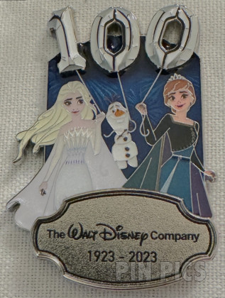 DEC - Anna, Elsa and Olaf - Frozen II - Disney 100 - Walt Disney Company 1923-2023 - Celebration