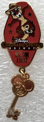 WDW - Chip, Dale - Disney's Coronado Springs Resort - Resorts Room Keys
