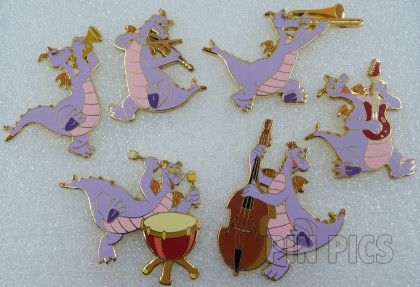 WDW - Figment - Search For Imagination Pin Event - Musical Framed Set