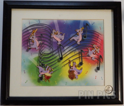 15117 - WDW - Figment - Search For Imagination Pin Event - Musical Framed Set