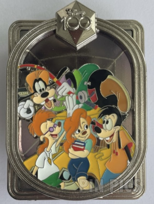 DEC - Goofy, Max, Roxanne and Bobby - Celebrating with Character - Disney 100 - Silver Frame - A Goofy Movie