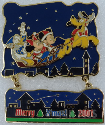 M&P - Mickey, Minnie, Donald & Pluto - Merry Christmas 2001 - Slider