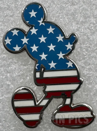 DLP - Mickey Mouse - Americana Shadow - US Flag - Stars and Stripes - Standing
