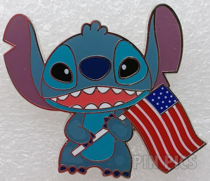 PALM - Stitch - Lilo and Stitch - American Flag - 4th of July