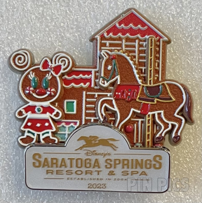 WDW - Minnie - Saratoga Springs - Resort Gingerbread - Holiday 2023 - Carousel Horse