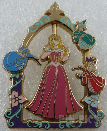 44483 - Princess Aurora - Pink or Blue Dress - Spinner