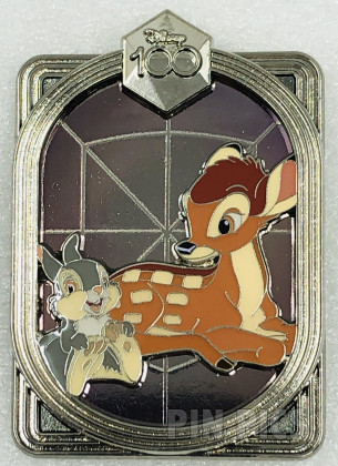 DEC - Bambi and Thumper - Celebrating With Character - Disney 100 - Silver Frame