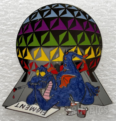 WDW - Figment - It All Started With Walt - Framed Set - Painting Spaceship Earth