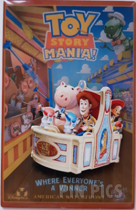 TDR - Woody, Jessie, Hamm -  Toy Story Mania - Wonderbles Attraction Poster