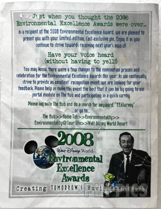 64552 - WDW - Walt Disney, Jiminy Cricket - 2008 Environmental Excellence Award