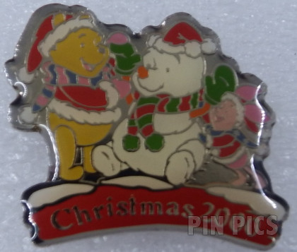 TDR - Pooh & Piglet - Snowman - Pooh Christmas 2000 - TDL