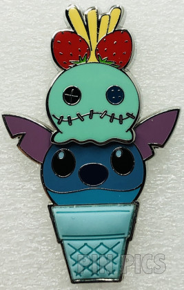 DL - Stitch and Scrump - Ice Cream Cone - Character Scoops - Set - Free D