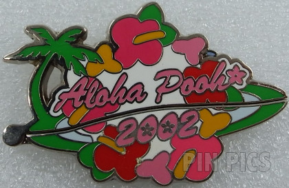 TDR - Pooh, Tigger & Piglet - Aloha Pooh 2002 - Hinged - TDL