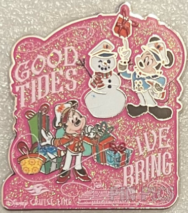 DCL - Mickey and Minnie - Good Tides We Bring - Holiday - Presents and Snowman